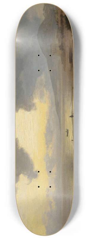 Oswald Achenbach - Sunset On The Shore 8.25 inch art skate deck