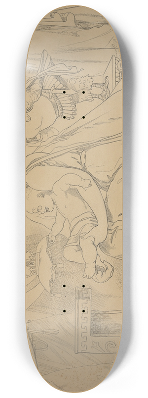 Otho Cushing - With Pallas Columbia and ze U.S. as his protectors, the fates hold out brilliant prospects to little Teddy Teddysses 8.25 inch art skate deck