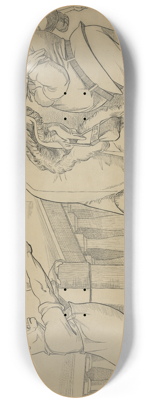 Otho Cushing - You jes wait till I getcha out! 8.25 inch art skate deck Otho Cushing - You jes wait till I getcha out! 8.25 inch art skate deck