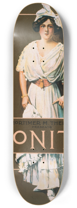 Otis Lithograph Co - Mortimer M. Theise presents Bonita 8.25 inch art skate deck