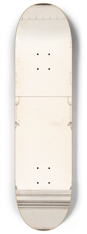 Antonio Maria Visentini - Entrance Portal; Plan and Elevation, Each Pier Consisting of Two Pilasters 8.25 inch art skate deck
