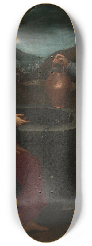 Antonio Mari - Christus und die Samariterin 8.25 inch art skate deck