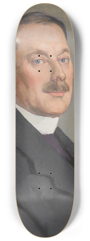 Ottilie Wilhelmine Roederstein - Portrait of Prof. Herxheimer 8.25 inch art skate deck