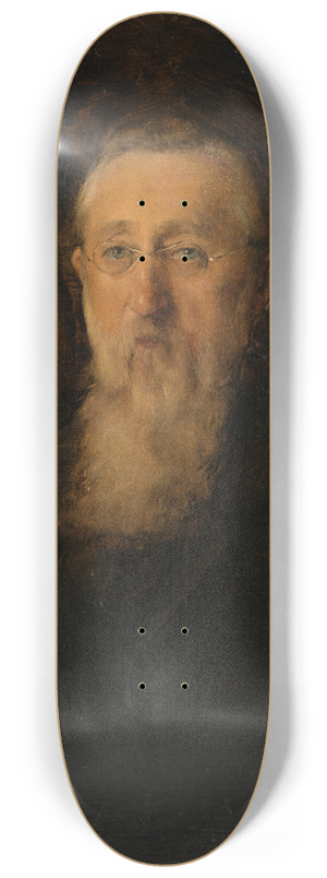 Ottilie Wilhelmine Roederstein - Portrait of Reinhard Roederstein (father of the painter) 8.25 inch art skate deck