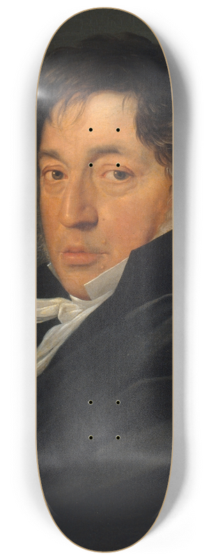 Antonio Mercar - Portrait of the Painter Zacaras Gonzlez Velzquez 8.25 inch art skate deck