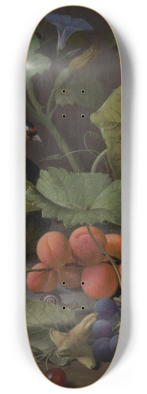 Otto Didrik Ottesen - Still Life With Fruits And A Goldfinch 8.25 inch art skate deck Otto Didrik Ottesen - Still Life With Fruits And A Goldfinch 8.25 inch art skate deck