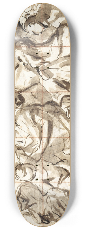 Antonio Molinari - The Boy Moses stepping on Pharaohs Crown 8.25 inch art skate deck