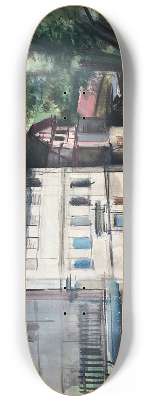 Otto Geigenberger - Huser in Franken 8.25 inch art skate deck