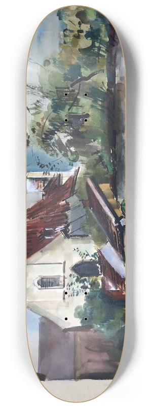 Otto Geigenberger - Kirche bei Landsberg am Lech 8.25 inch art skate deck