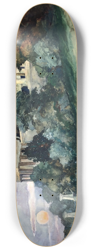 Otto Geigenberger - Sonnenuntergang an der Bavaria und Ruhmeshalle in Mnchen 8.25 inch art skate deck Otto Geigenberger - Sonnenuntergang an der Bavaria und Ruhmeshalle in Mnchen 8.25 inch art skate deck