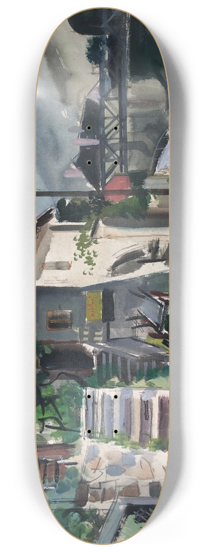 Otto Geigenberger - Spitz in der Wachau 8.25 inch art skate deck Otto Geigenberger - Spitz in der Wachau 8.25 inch art skate deck