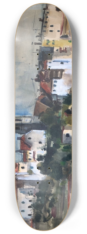 Otto Geigenberger - Wasserburg am Inn  Innpartie 8.25 inch art skate deck