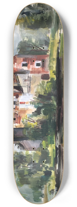 Otto Geigenberger - Wasserschloss in Reichertshausen 8.25 inch art skate deck Otto Geigenberger - Wasserschloss in Reichertshausen 8.25 inch art skate deck