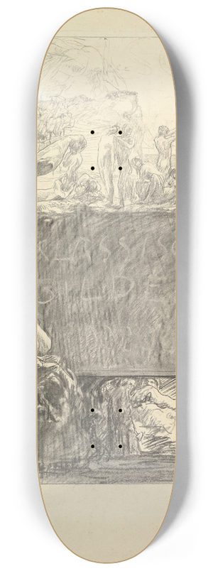 Otto Greiner - Cover design for Klassischer Skulpurenschatz 8.25 inch art skate deck