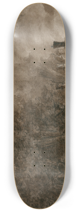 Otto Howen - Bivakkerende soldaten bij een kampvuur 8.25 inch art skate deck Otto Howen - Bivakkerende soldaten bij een kampvuur 8.25 inch art skate deck