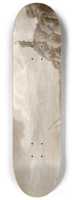 Otto Howen - De kust bij Benicarsi 8.25 inch art skate deck