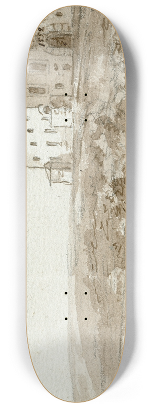 Otto Howen - Een verlaten klooster bij Gerona 8.25 inch art skate deck Otto Howen - Een verlaten klooster bij Gerona 8.25 inch art skate deck