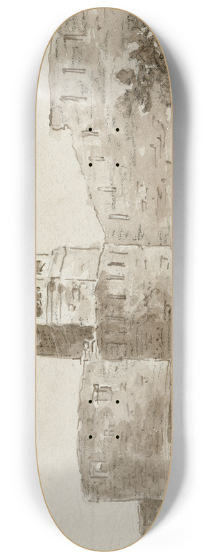 Otto Howen - Gezicht in de omgeving van Gerona 8.25 inch art skate deck