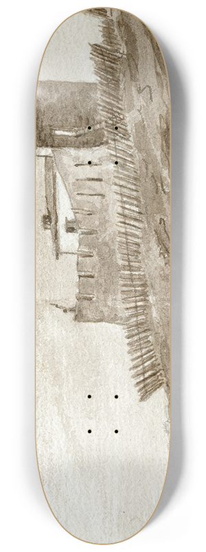 Otto Howen - Gezicht in de omgeving van Gerona 8.25 inch art skate deck