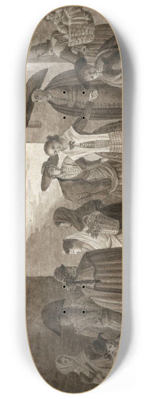 Otto Howen - Groep Spanjaarden in verschillende klederdrachten 8.25 inch art skate deck Otto Howen - Groep Spanjaarden in verschillende klederdrachten 8.25 inch art skate deck