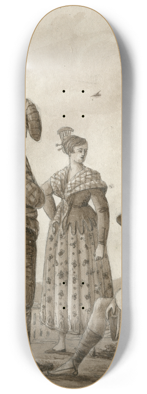 Otto Howen - Klederdrachten uit Valencia 8.25 inch art skate deck