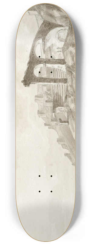 Otto Howen - Runes van het amfitheater te Sagonte 8.25 inch art skate deck