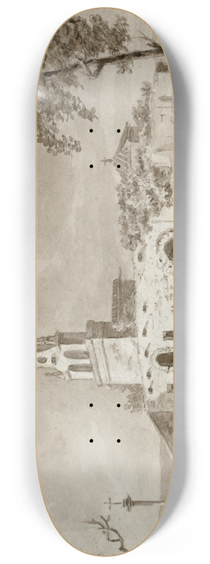 Otto Howen - Rune van een kerk in La Manche 8.25 inch art skate deck