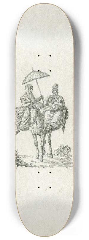 Otto Howen - Twee vrouwen en een kind op een paard 8.25 inch art skate deck Otto Howen - Twee vrouwen en een kind op een paard 8.25 inch art skate deck