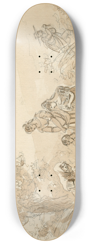 Otto Howen - Vrouwen betreuren een dode na een moordaanslag 8.25 inch art skate deck Otto Howen - Vrouwen betreuren een dode na een moordaanslag 8.25 inch art skate deck