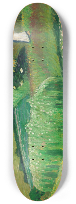 Otto Modersohn - Sommerliche Wiesen bei Fischerhude 8.25 inch art skate deck