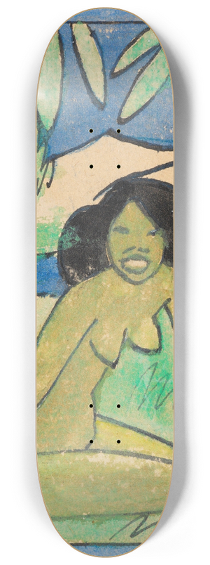 Otto Mueller - Hockendes Mdchen 8.25 inch art skate deck