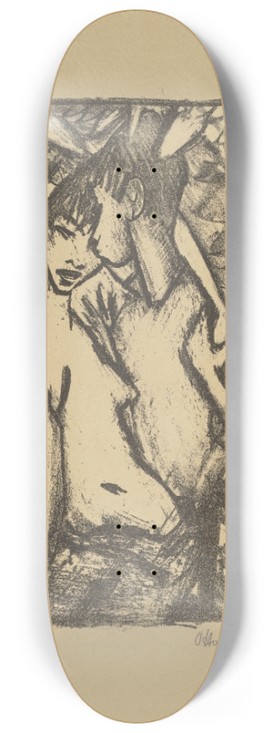 Otto Mueller - Liebespaar II 8.25 inch art skate deck