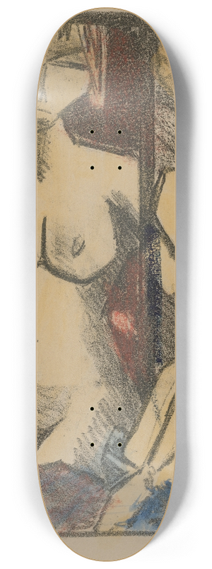 Otto Mueller - Mdchenakt Vor Dem Spiegel 8.25 inch art skate deck