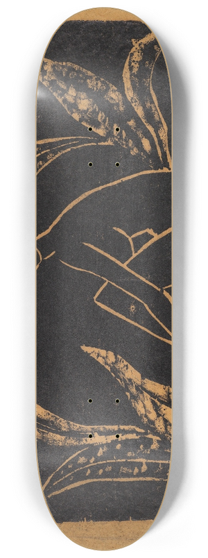 Otto Mueller - Mdchen zwischen Blattpflanze 8.25 inch art skate deck