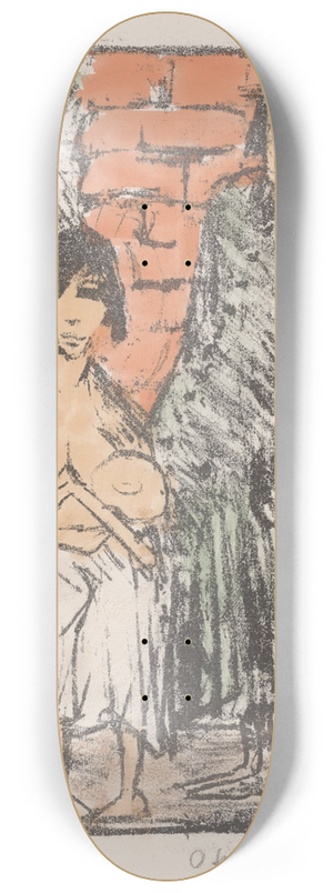 Otto Mueller - Polnische Familie 8.25 inch art skate deck