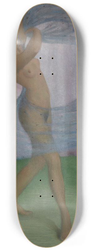 Otto Mueller - Tnzerin mit Schleier, von einem Mann beobachtet 8.25 inch art skate deck