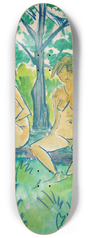 Otto Mueller - Zwei Mdchenakte 8.25 inch art skate deck