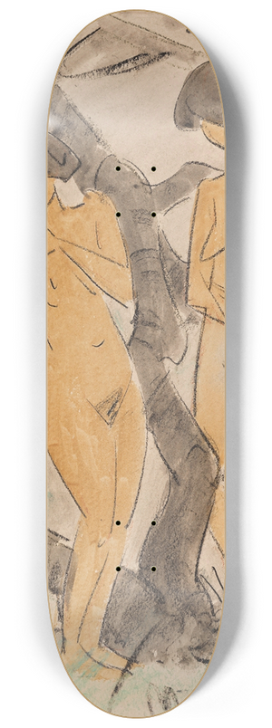 Otto Mueller - Zwei Mdchenakte 8.25 inch art skate deck