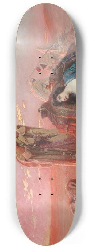 Otto Pilny - A rest in the desert 8.25 inch art skate deck