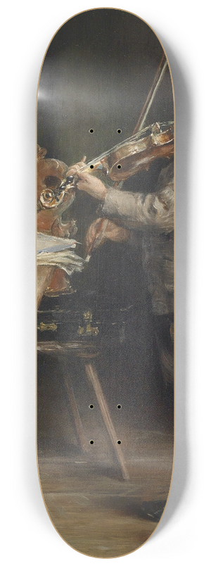 Otto Piltz - Violine spielender Knabe 8.25 inch art skate deck