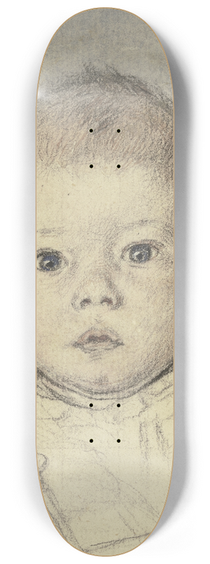 Otto Scholderer - Bildnis des Victor Scholderer als Kleinkind 8.25 inch art skate deck