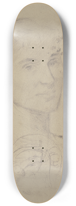 Otto Scholderer - Bildnis einer jungen Frau 8.25 inch art skate deck