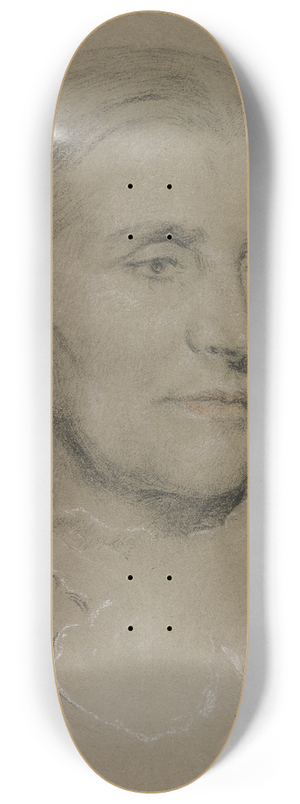 Otto Scholderer - Bildnis einer lteren Dame nach rechts 8.25 inch art skate deck