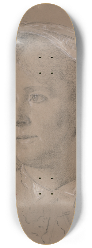Otto Scholderer - Bildnis Luise Scholderer 8.25 inch art skate deck