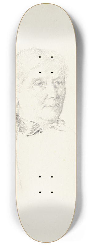 Otto Scholderer - Bildnis Luise Scholderer 8.25 inch art skate deck