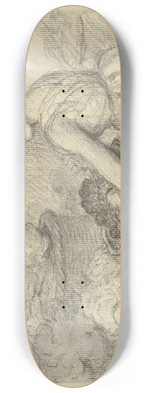 Otto Scholderer - Gemseverkuferin 8.25 inch art skate deck