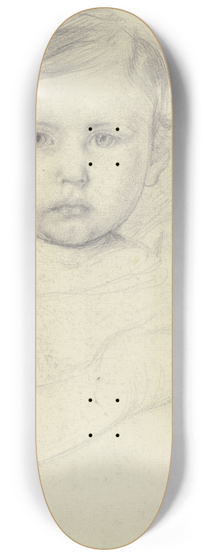 Otto Scholderer - Knabenbildnis 8.25 inch art skate deck