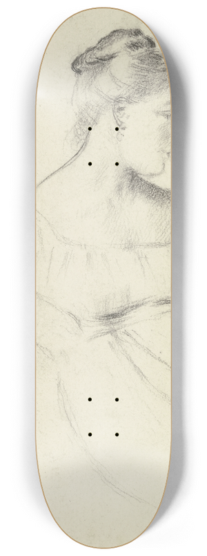 Otto Scholderer - Sitzende aus der Vorbereitung zum Kostmball 8.25 inch art skate deck