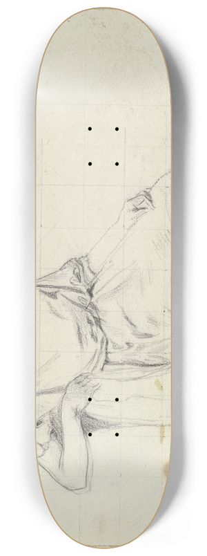 Otto Scholderer - Sitzende aus der Vorbereitung zum Kostmball 8.25 inch art skate deck