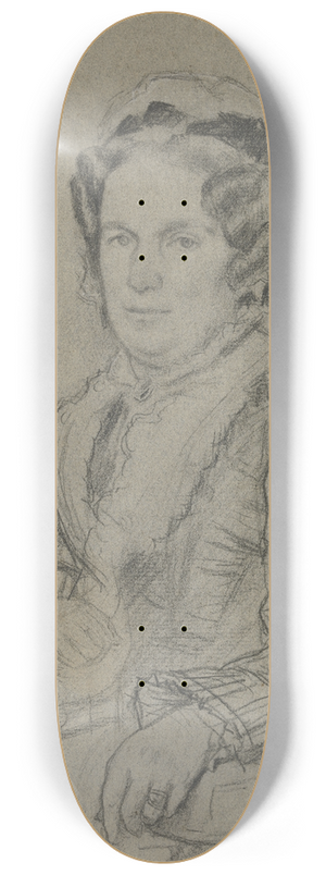 Otto Scholderer - Sitzende ltere Frau mit Haube 8.25 inch art skate deck